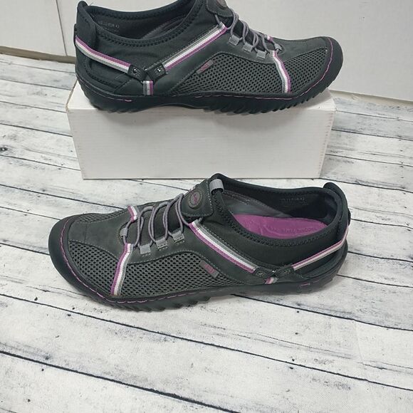 J-41 Shoes Womens SZ 11 Tahoe Water Ready Flats Slip On Sneakers Gray Textile - Picture 2 of 8